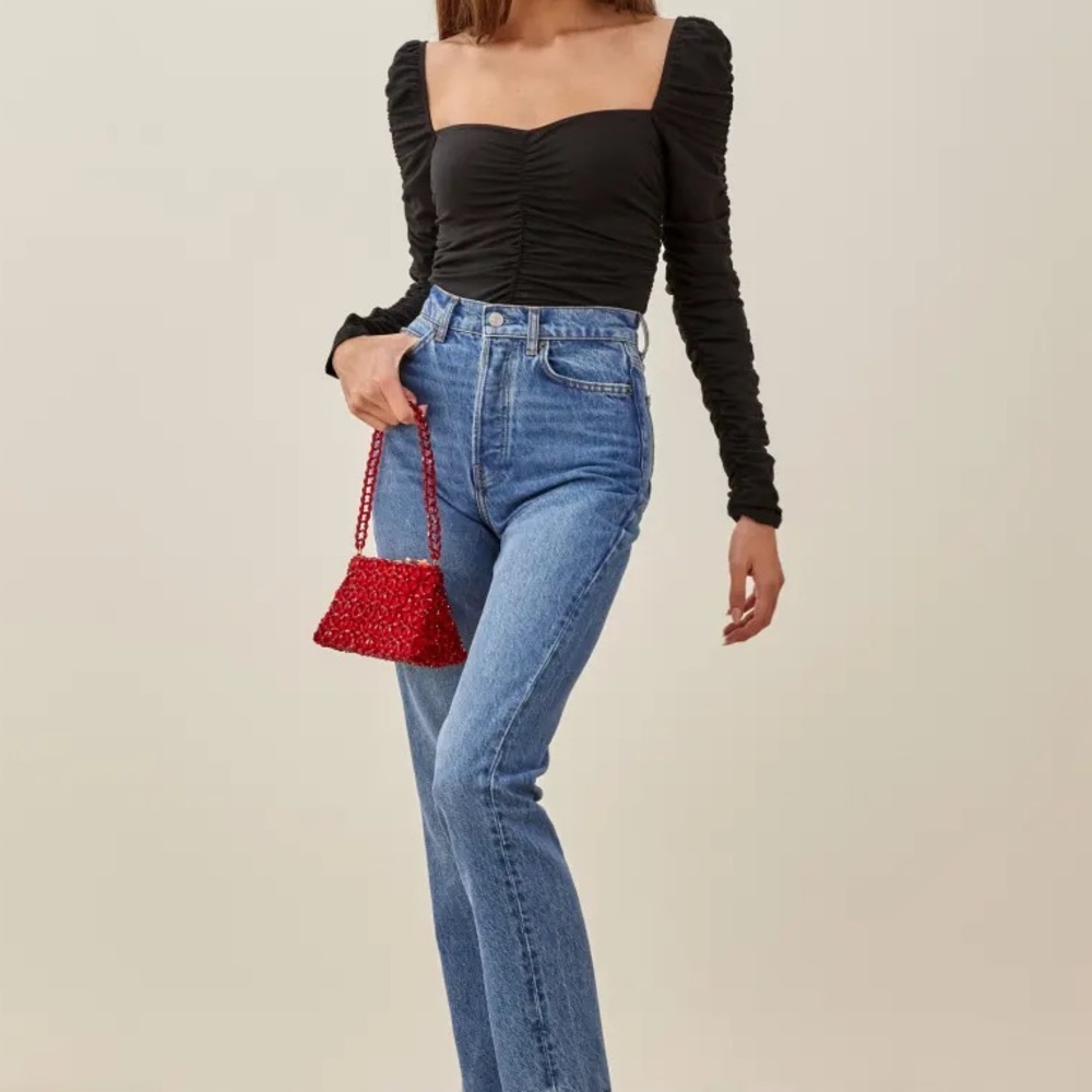 NWT Reformation Ersa Top - black - Picture 3 of 5